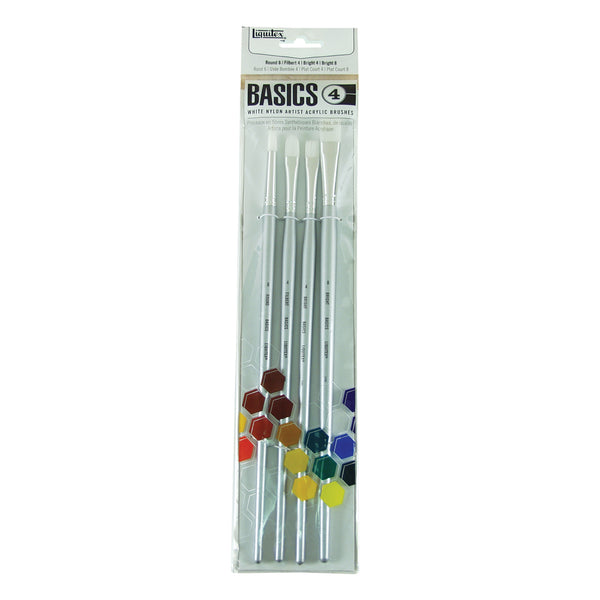 Liquitex Basics Brush Set Long Handle 4PK