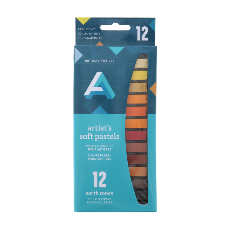 Art Alternatives Artist Soft Pastel Sets 12-Color Set Earthtone