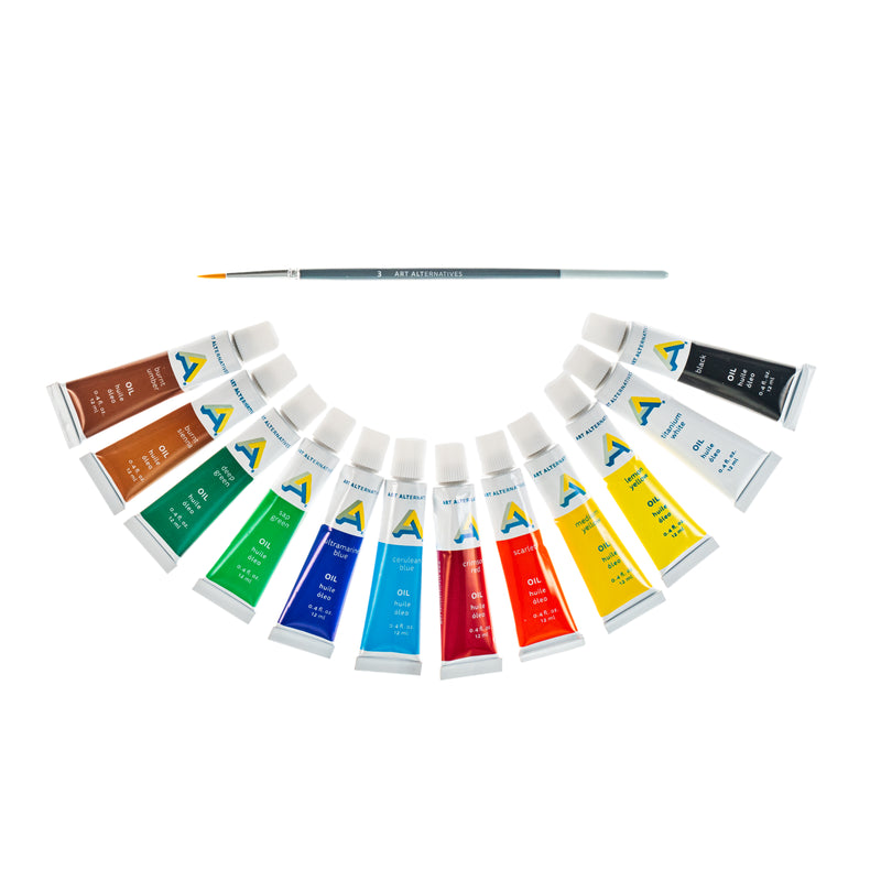 Art Alternatives Economy Oil Paint 12-Color Set