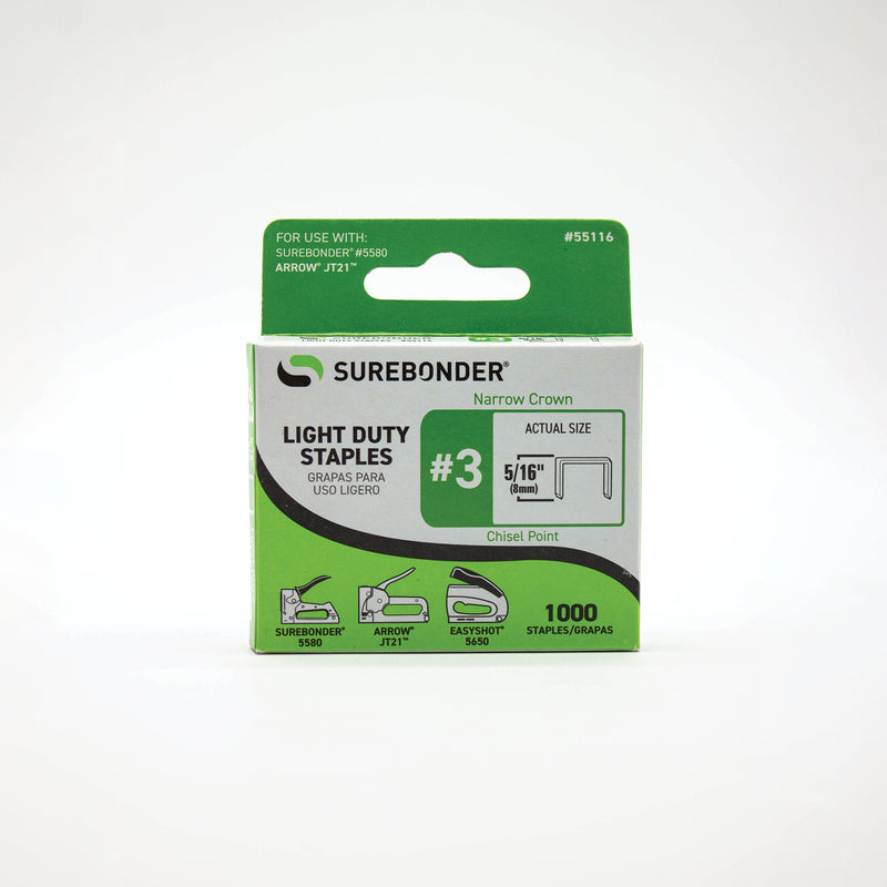 Surebonder Light-Duty Staples - Box of 1000