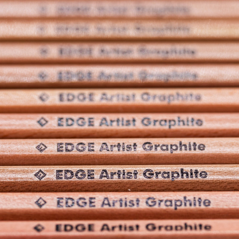 EDGE Artist Graphite Pencil 12-Piece Tin - 4H-8B