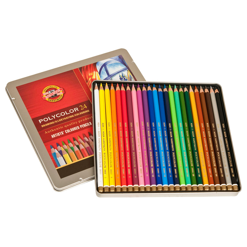 Koh-I-Noor Polycolor Coloured Pencil Set of 24