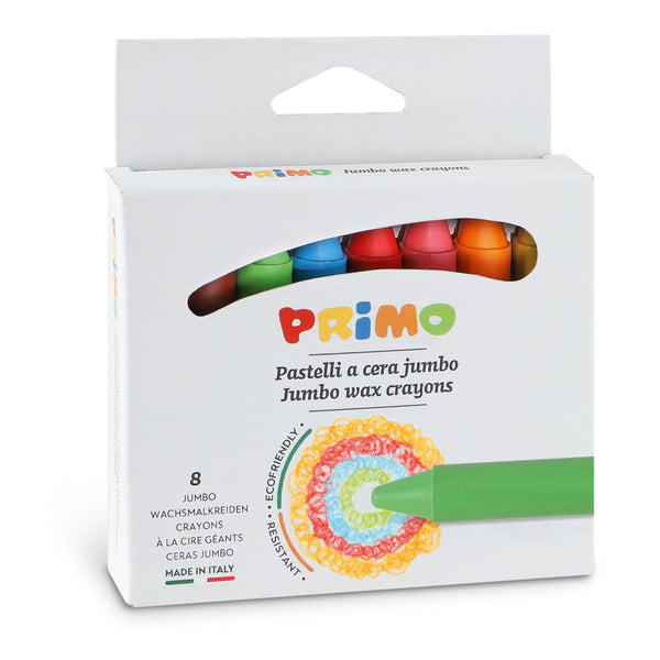 PRiMO Jumbo Wax Crayon Set 8-Color Set