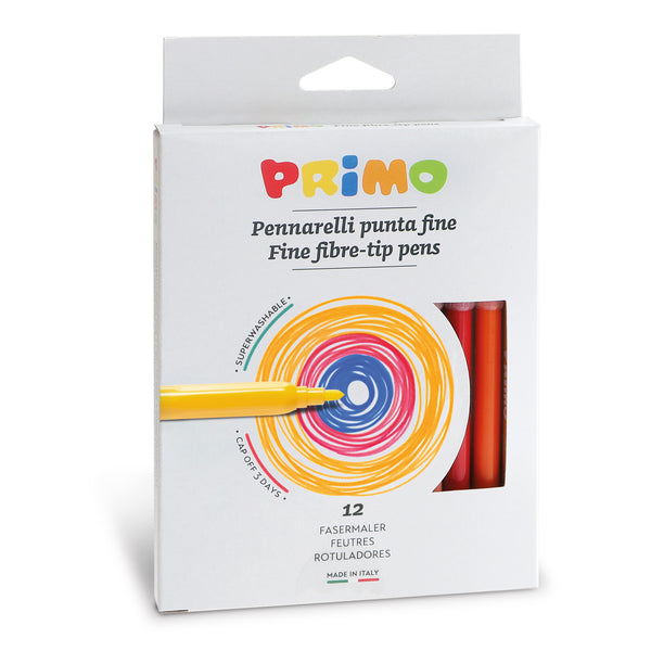 PRiMO Fine Tip Marker 12-Colour Set