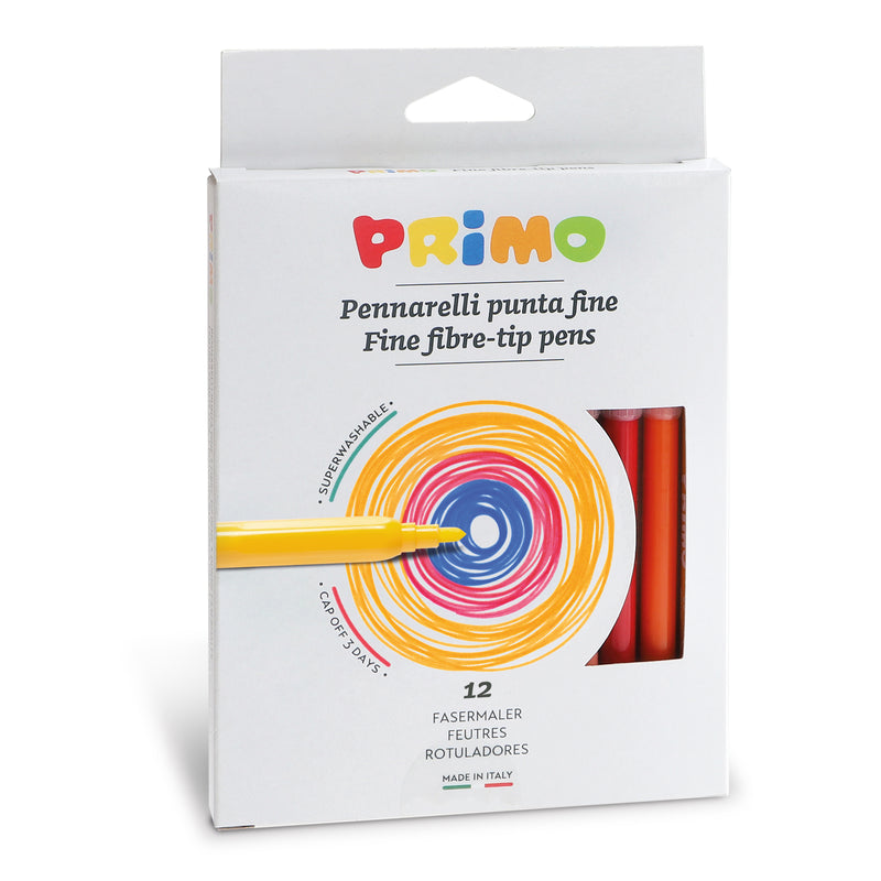 PRiMO Fine Tip Marker 12-Colour Set