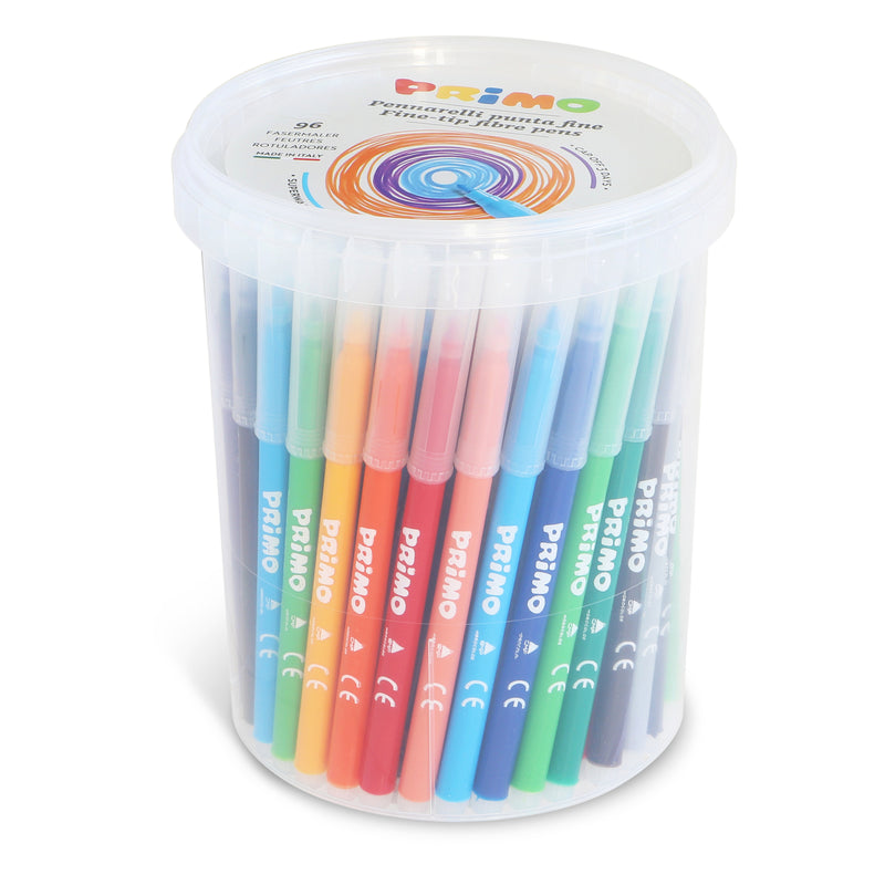 PRiMO Fine Tip Marker Sets 96-Bucket Set with 12 Colours