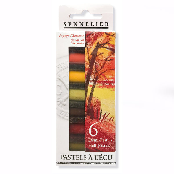 Sennelier Extra Soft Half Pastel Sticks Set of 6 Autumn