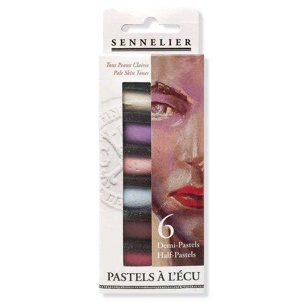 Sennelier Extra Soft Half Pastel Sticks Set of 6 Portrait Light