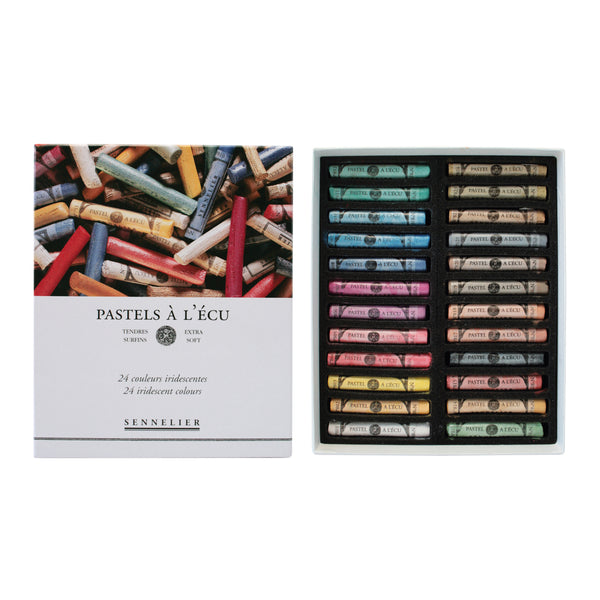 Sennelier Extra-Soft Pastel Full Stick 24 Set - Iridescent