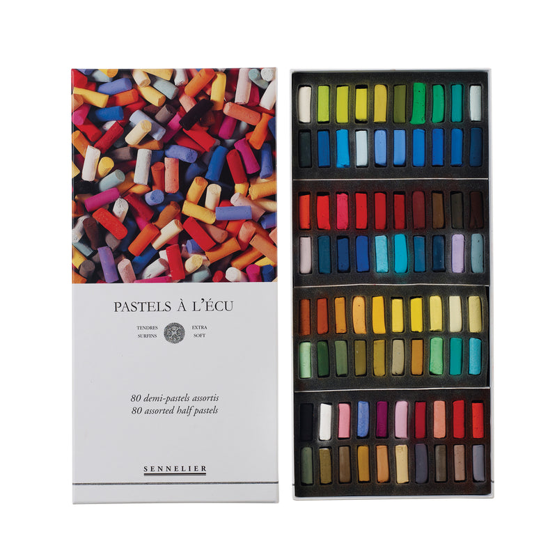 Sennelier Extra-Soft Pastel Half Stick 80-Color Set