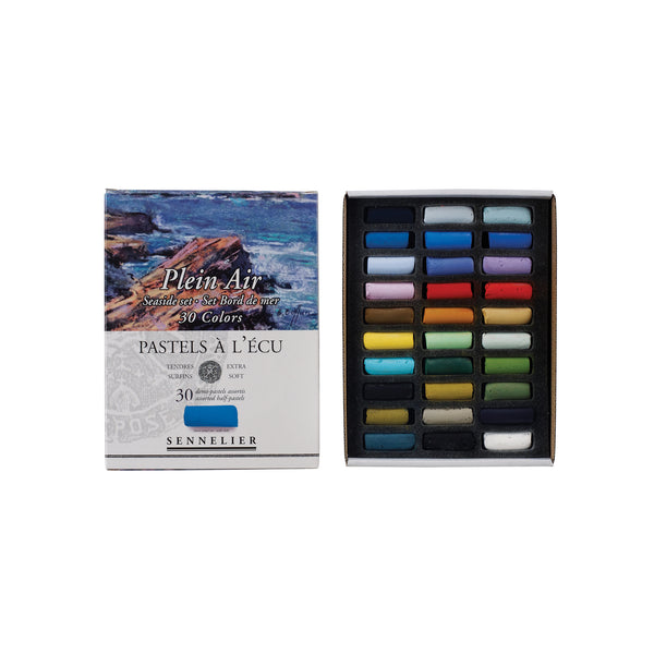 Sennelier Extra-Soft Pastel Half Stick 30-Color Seaside Set