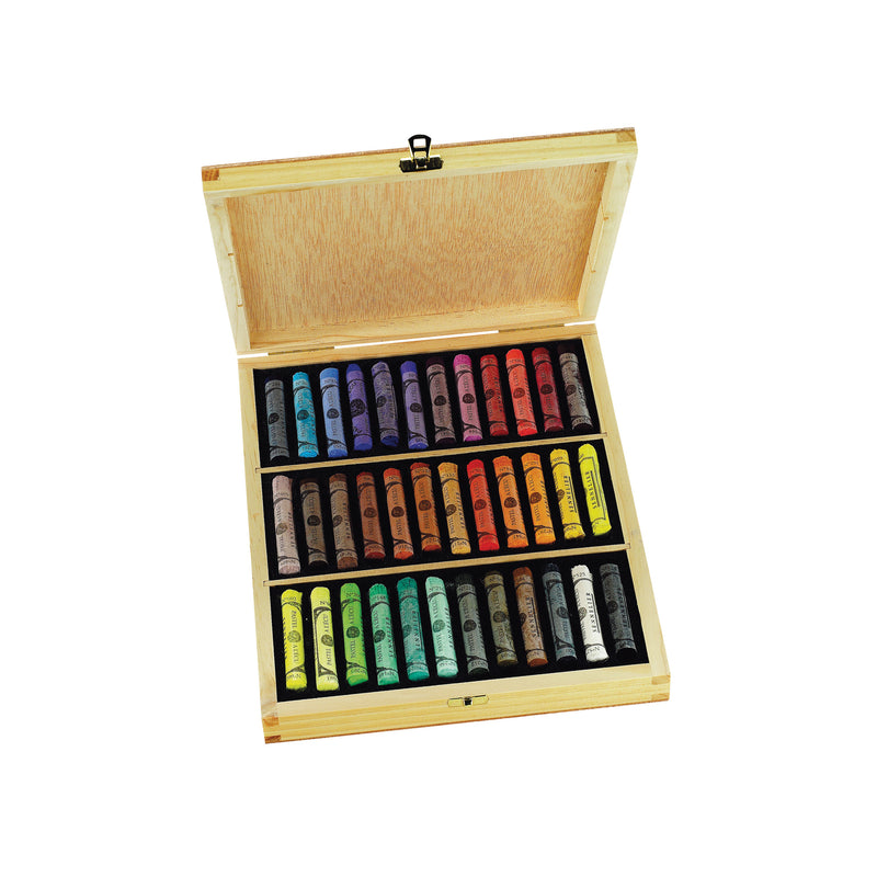 Sennelier Extra-Soft Pastel Full Stick Set - 36-Color Wood Box Set