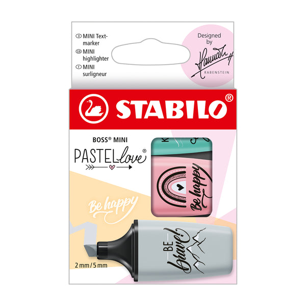 Stabilo BOSS Mini Highlighter 3-Color Pastellove Set I