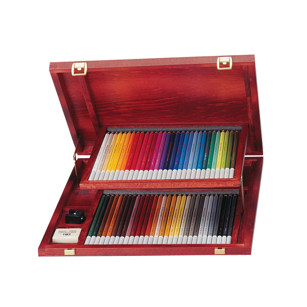 Stabilo CarbOthello Pastel Pencils - 60-Color Woodbox Set