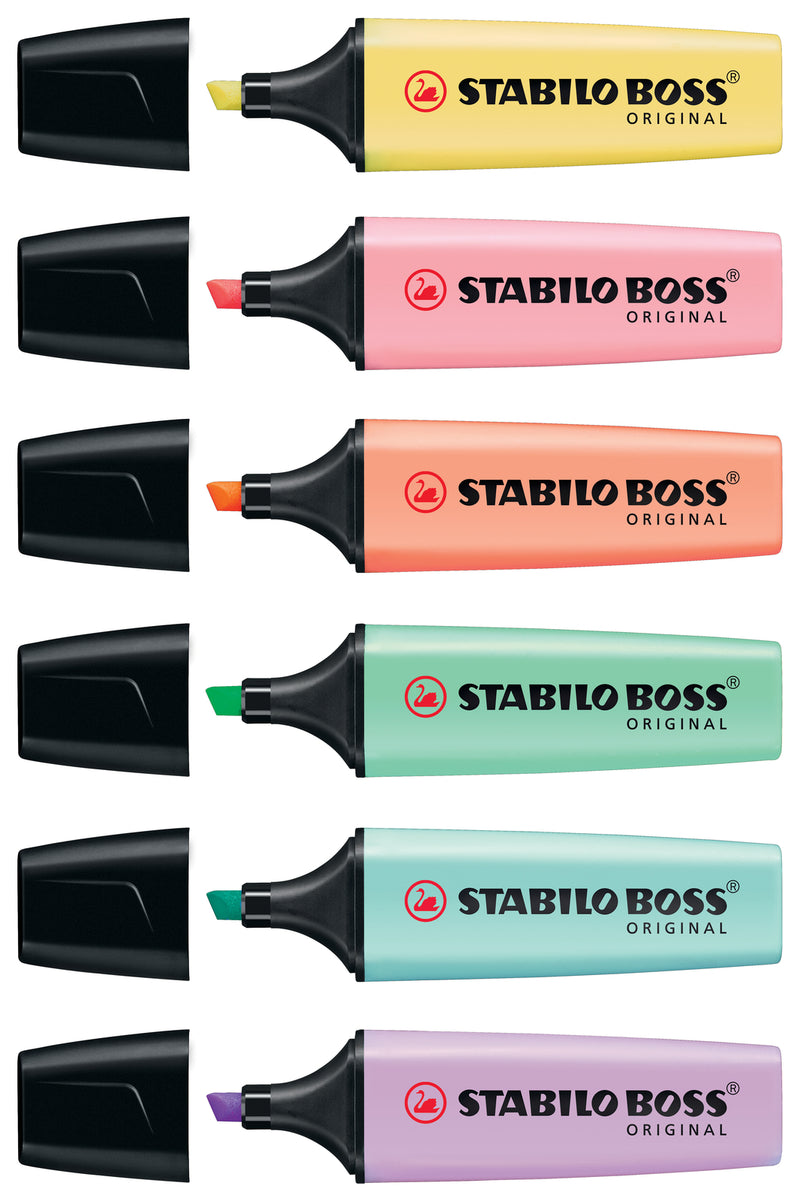 Stabilo BOSS ORIGINAL Highlighters 6-Color Set Pastels