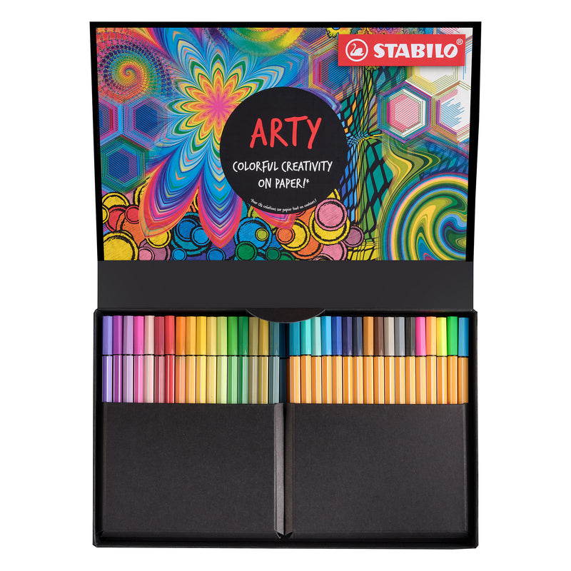 Stabilo Point 88 & Pen 68 ARTY 68-Piece ARTY Hero Set