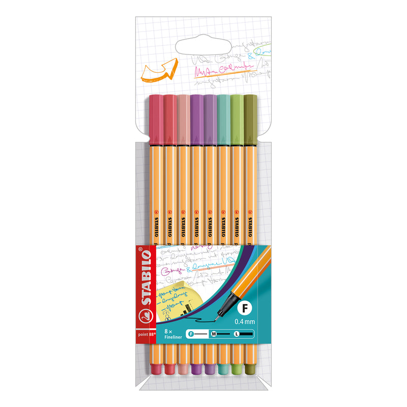 Stabilo Point 88 Pen 8-Color Set