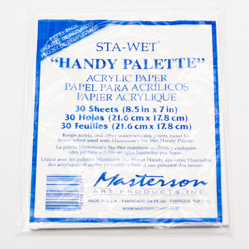 Masterson's Sta-Wet Palette Paper Refill 8.5 x 7