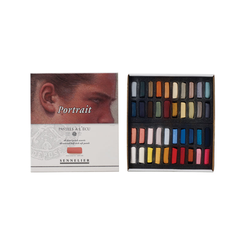 Sennelier Extra-Soft Pastel Half Stick 40-Color Portrait