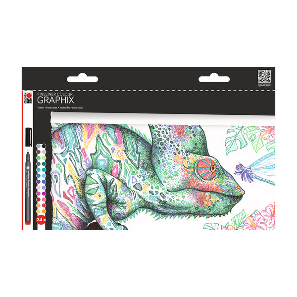 Marabu GRAPHIX Fineliner Set Hypnotize 24 Set