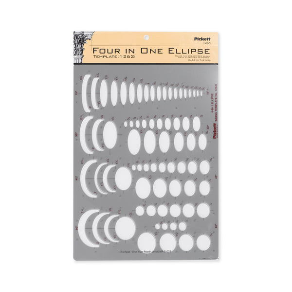 Chartpak-Pickett 1262I 4-in-1 Ellipse Template