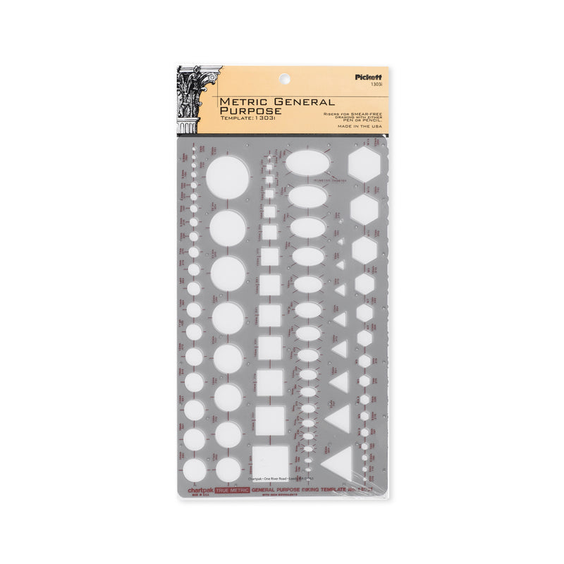 Chartpak-Pickett 1303I General Purpose Metric Template