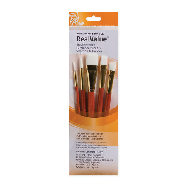 Princeton RealValue 5 Piece Brush Set - Orange #9151