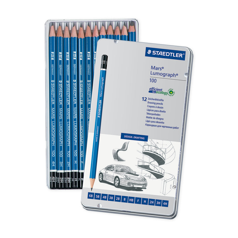 Staedtler Lumograph 12 Pencil Soft Set