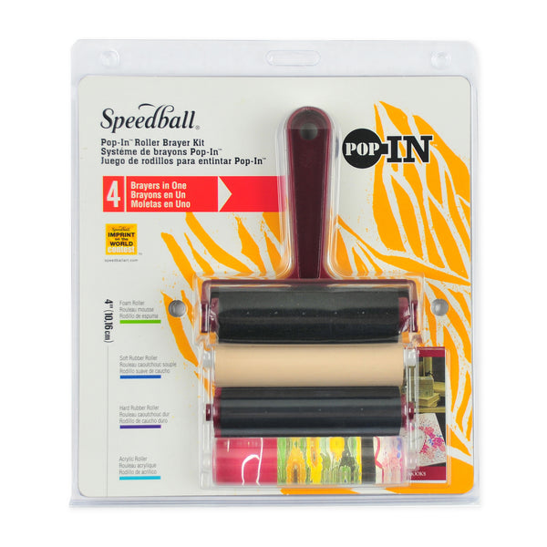 Speedball 'Pop-In' Brayer Kit w/ Rollers