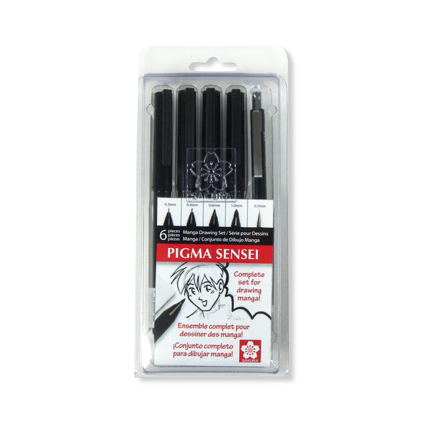 Sakura Pigma Sensei Manga Drawing Kit - 6 Piece Set