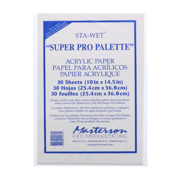 Masterson's Sta-Wet Palette Paper Refill 10 x 14.5