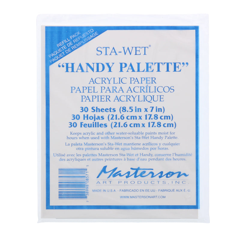 Masterson's Sta-Wet Palette Paper Refill 8.5 x 7