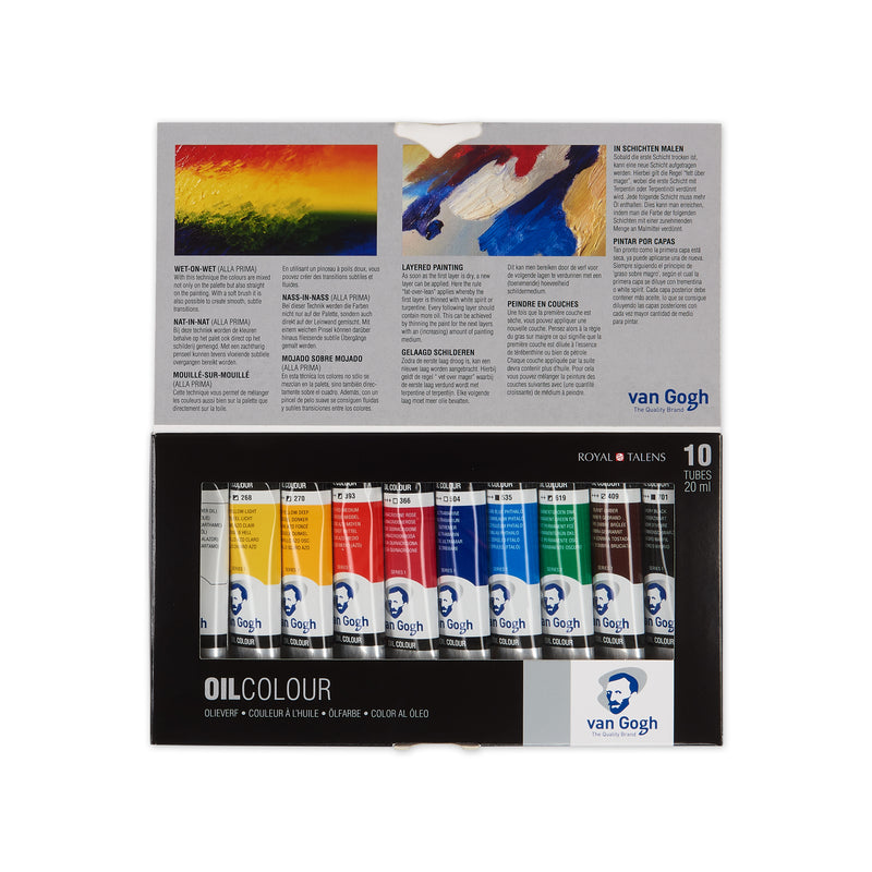 Van Gogh Oil Colour Basic Set - 10 x 20ml