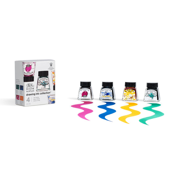 Winsor & Newton Drawing Ink 4-Piece Set - Rich Tones