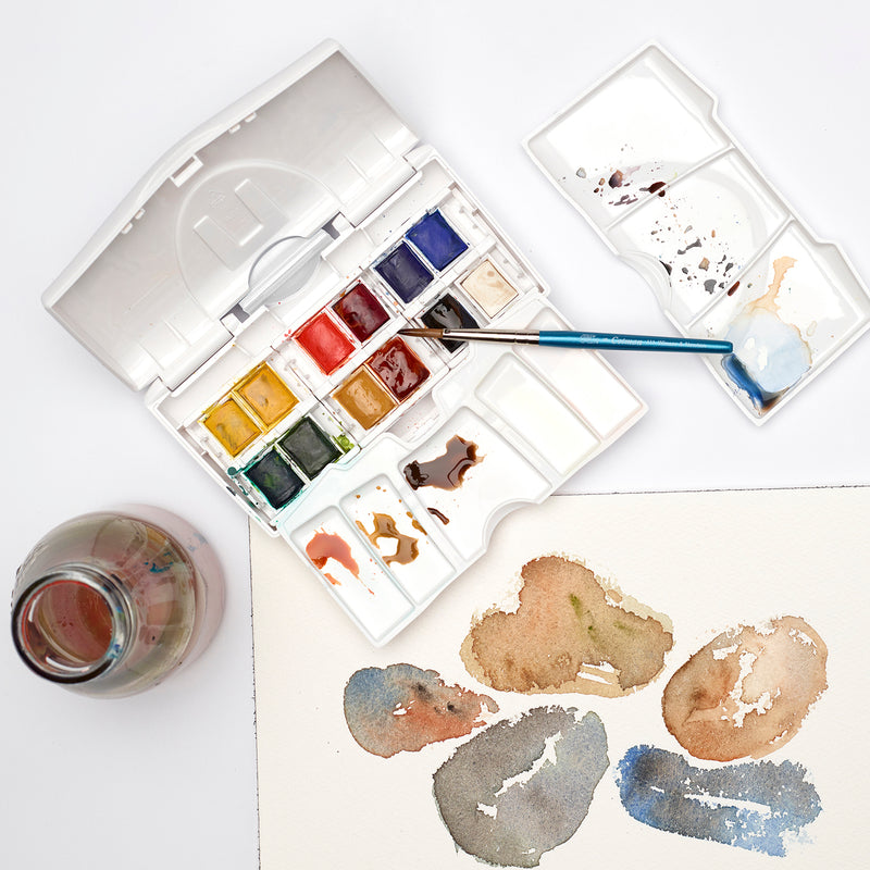 Image of artwork created by the Winsor and Newton Cotman pocket plus set.
